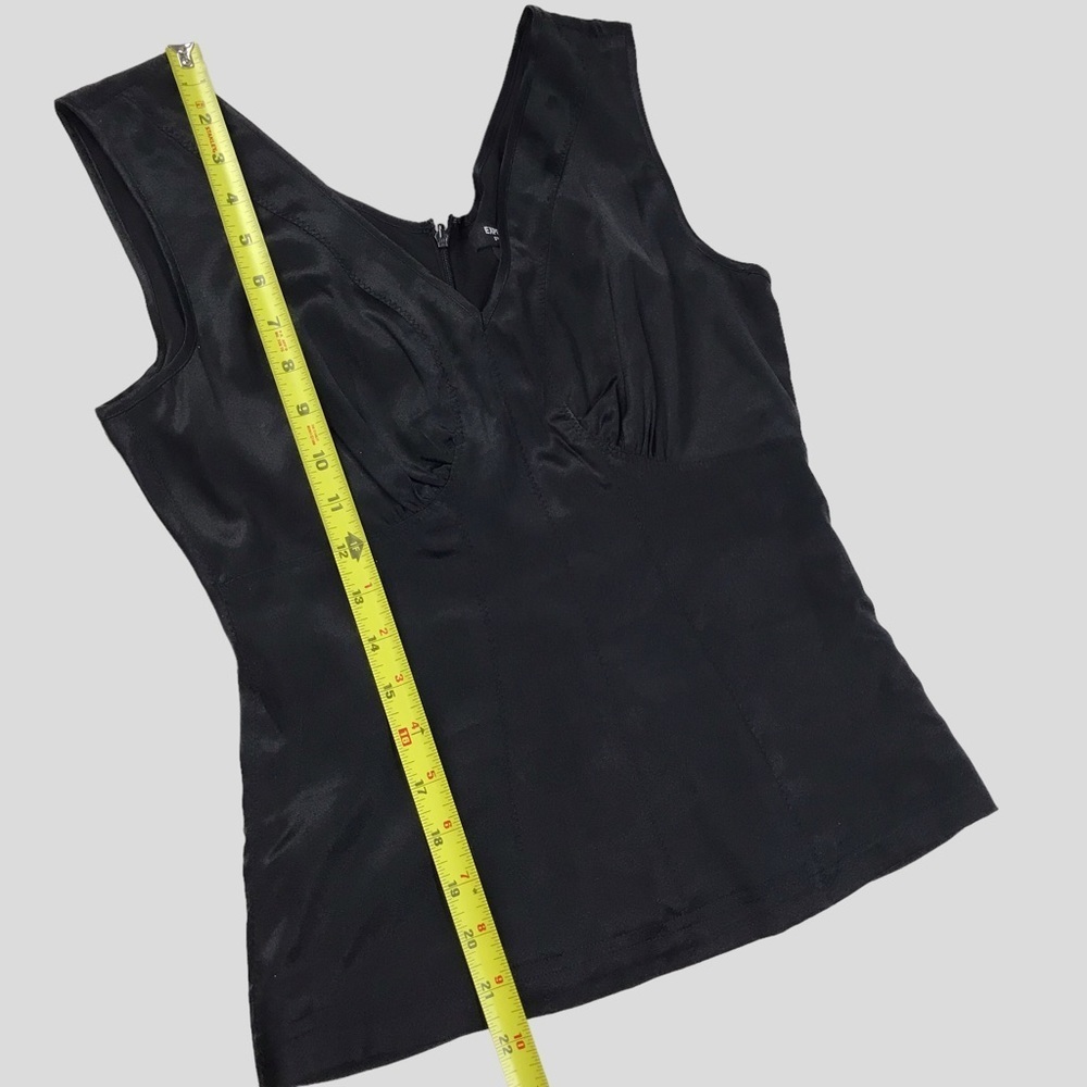 Express Silk ruched sleeveless top Y2K size 8 - Picture 3 of 6